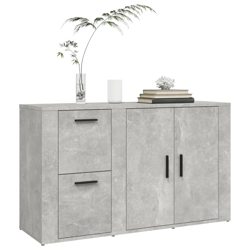 vidaXL Servantă, gri beton, 100x33x59,5 cm, lemn prelucrat vidaXL Servantă, gri beton, 100x33x59,5 cm, lemn prelucrat