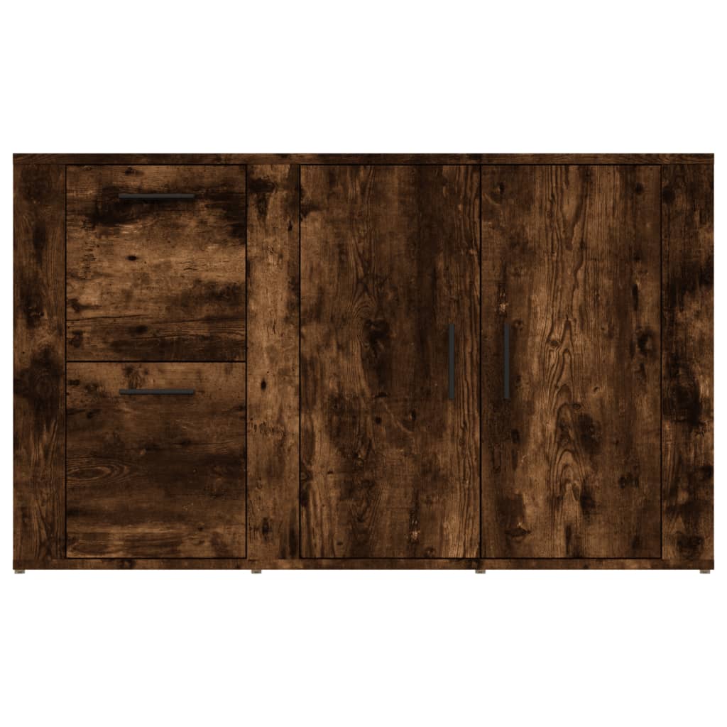 vidaXL Servantă, stejar fumuriu, 100x33x59,5 cm, lemn compozit