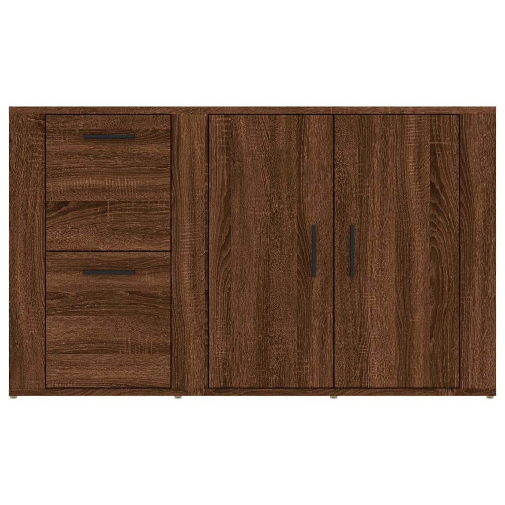 vidaXL Servantă, stejar maro, 100x33x59,5 cm, lemn compozit
