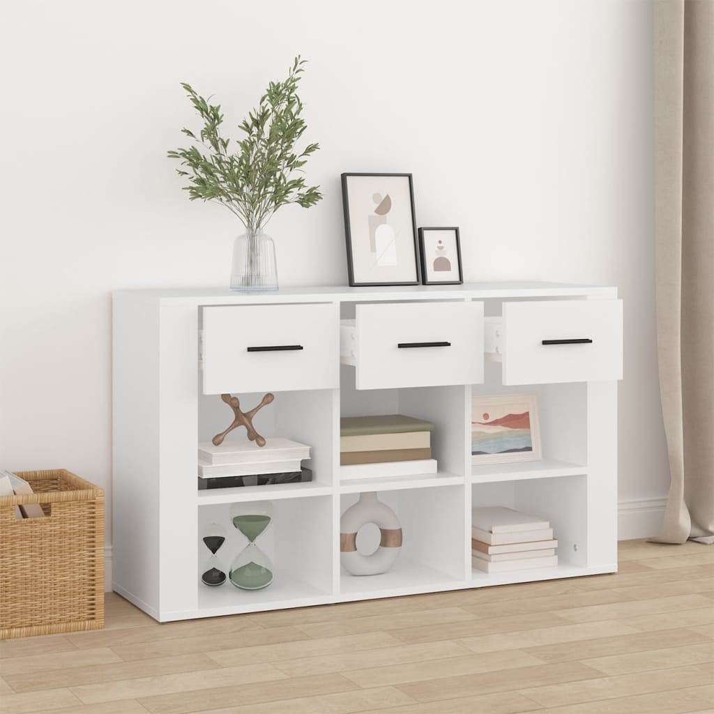 vidaXL Servantă, alb, 100x30x59,5 cm, lemn compozit