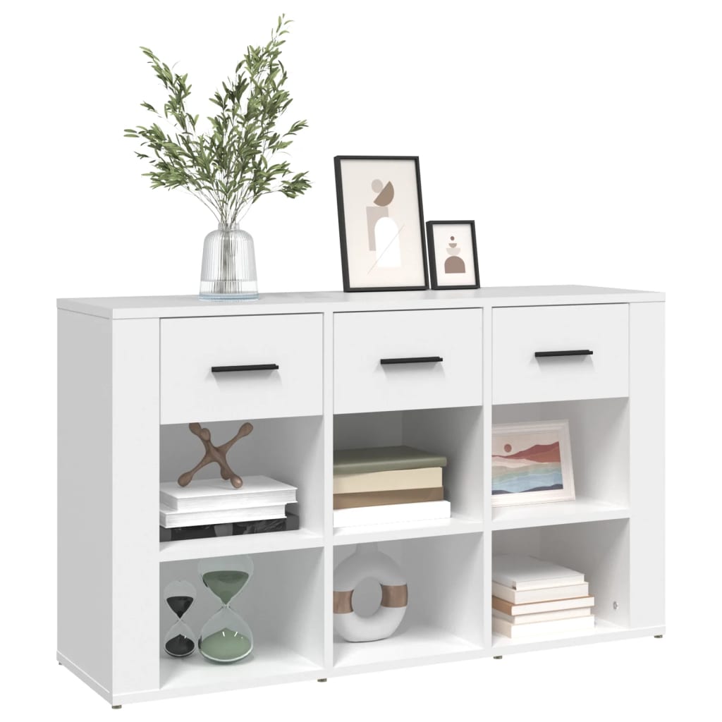 vidaXL Servantă, alb, 100x30x59,5 cm, lemn compozit