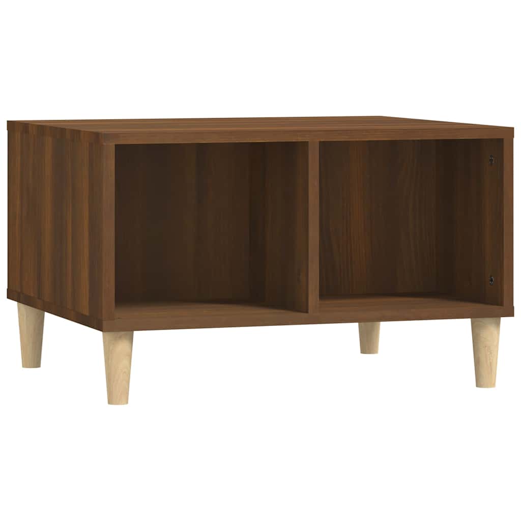 vidaXL Măsuță de cafea, stejar maro, 60x50x36,5 cm, lemn compozit vidaXL Măsuță de cafea, stejar maro, 60x50x36,5 cm, lemn compozit