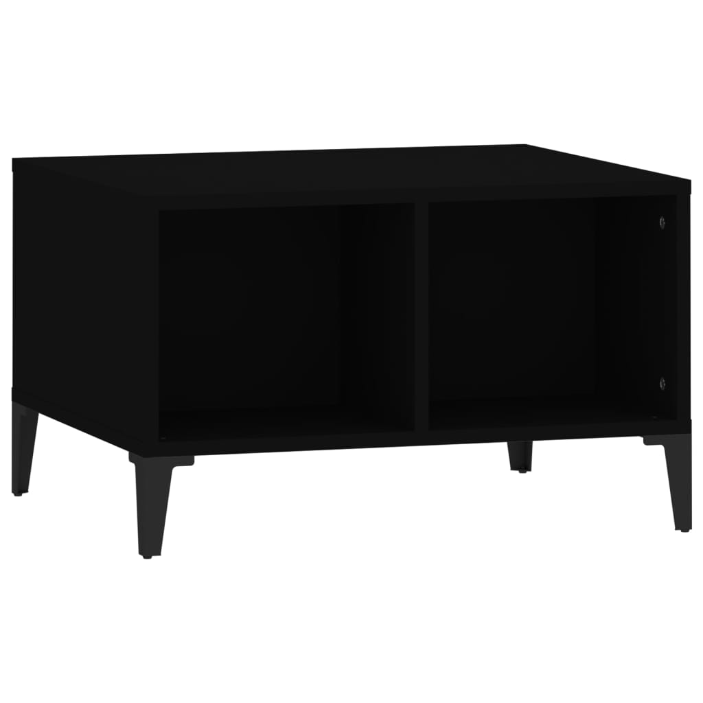 vidaXL Măsuță de cafea, negru, 60x50x36,5 cm, lemn compozit vidaXL Măsuță de cafea, negru, 60x50x36,5 cm, lemn compozit