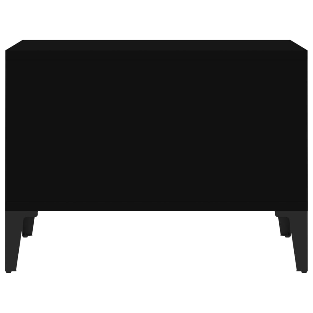 vidaXL Măsuță de cafea, negru, 60x50x36,5 cm, lemn compozit vidaXL Măsuță de cafea, negru, 60x50x36,5 cm, lemn compozit
