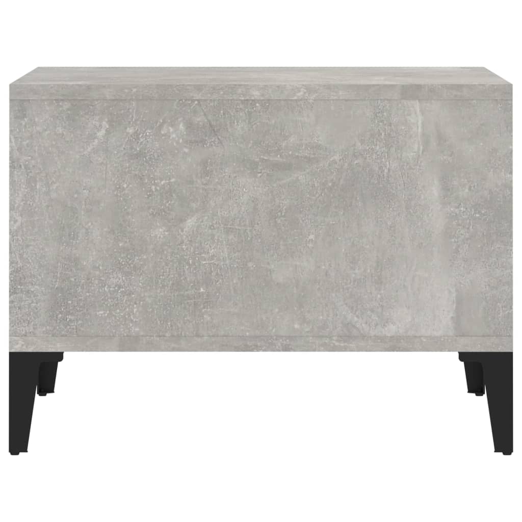 vidaXL Măsuță de cafea, gri beton, 60x50x36,5 cm, lemn compozit