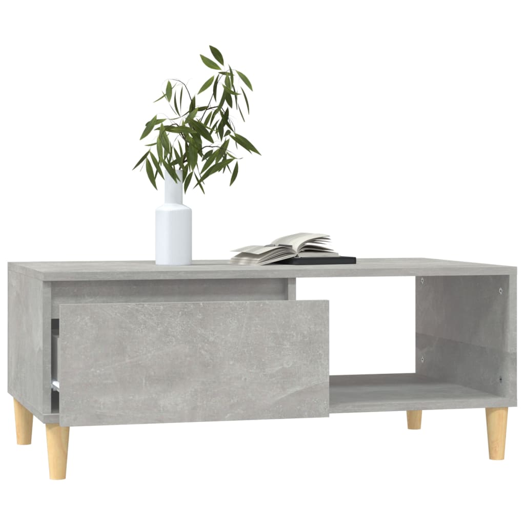 vidaXL Măsuță de cafea, gri beton, 90x50x36,5 cm, lemn compozit vidaXL Măsuță de cafea, gri beton, 90x50x36,5 cm, lemn compozit