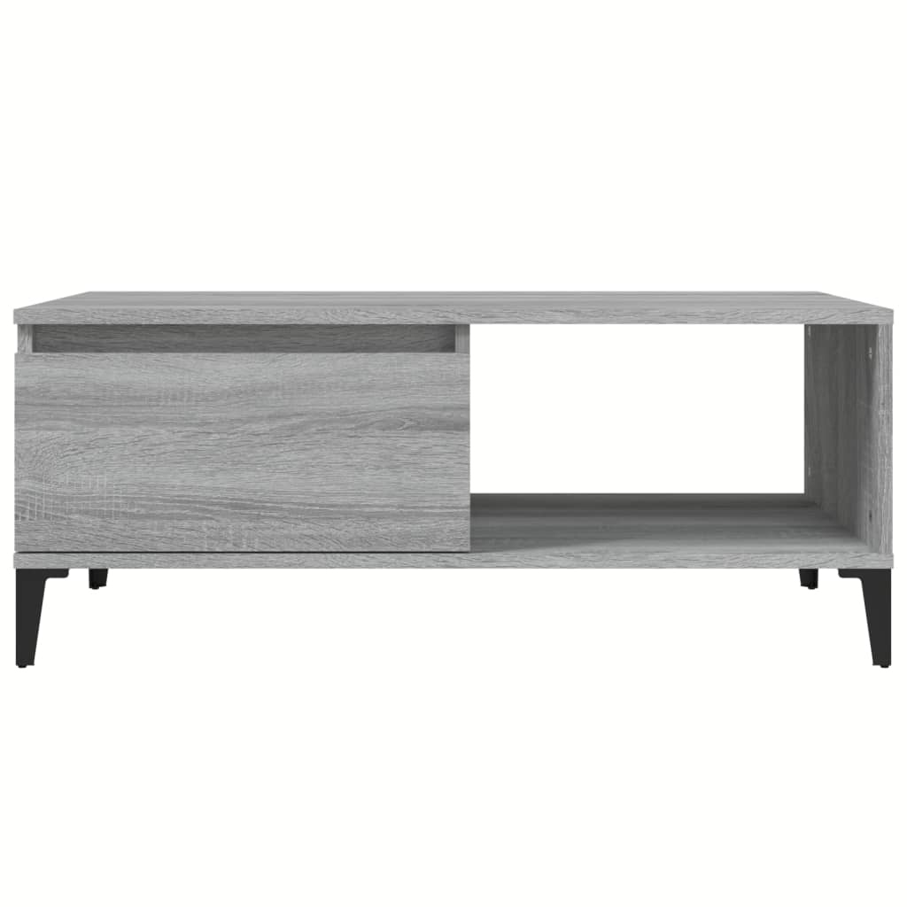 vidaXL Măsuță de cafea, gri sonoma, 90x50x36,5 cm, lemn prelucrat