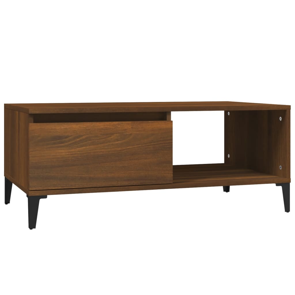 vidaXL Măsuță de cafea, stejar maro, 90x50x36,5 cm, lemn prelucrat vidaXL Măsuță de cafea, stejar maro, 90x50x36,5 cm, lemn prelucrat