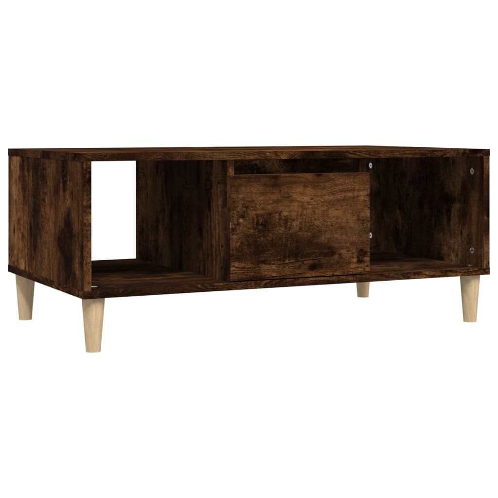vidaXL Măsuță de cafea, stejar fumuriu, 90x50x36,5 cm, lemn prelucrat vidaXL Măsuță de cafea, stejar fumuriu, 90x50x36,5 cm, lemn prelucrat