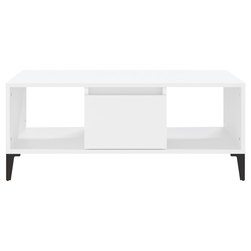 vidaXL Măsuță de cafea, alb, 90x50x36,5 cm, lemn prelucrat vidaXL Măsuță de cafea, alb, 90x50x36,5 cm, lemn prelucrat