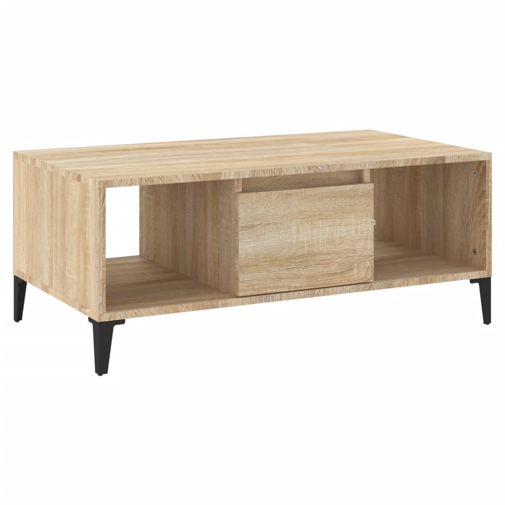 vidaXL Măsuță de cafea, stejar sonoma, 90x50x36,5 cm, lemn prelucrat