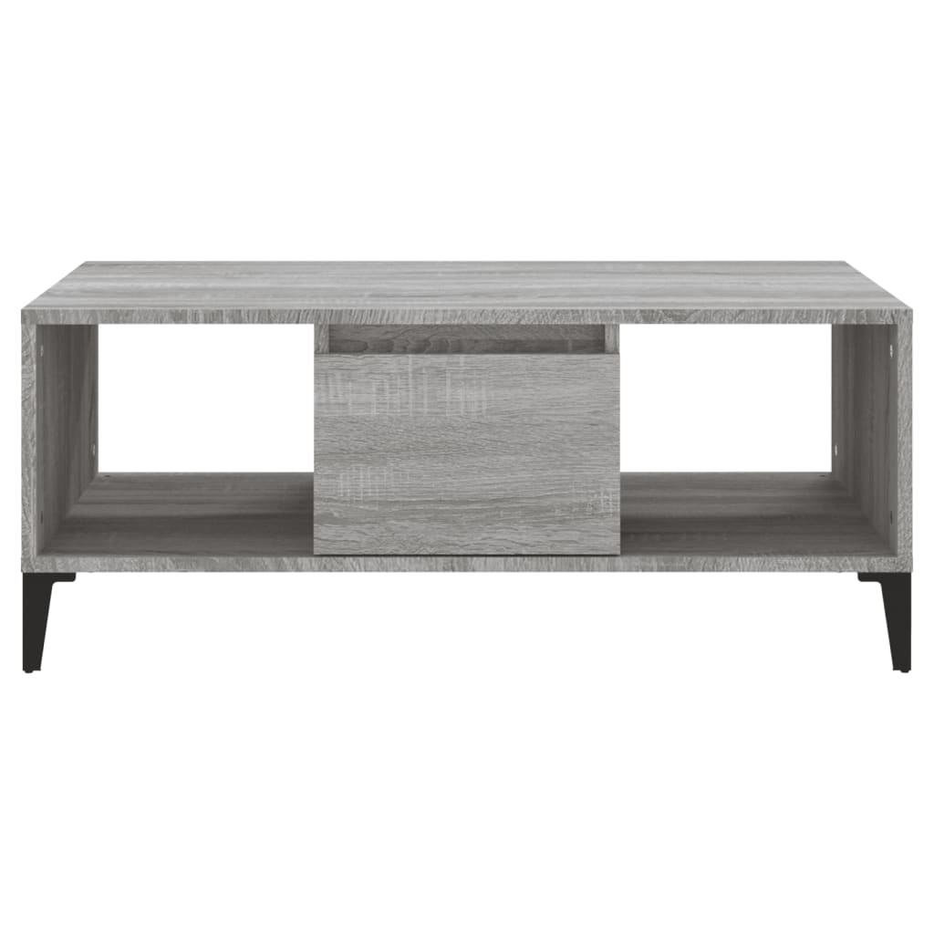 vidaXL Măsuță de cafea, gri sonoma, 90x50x36,5 cm, lemn prelucrat