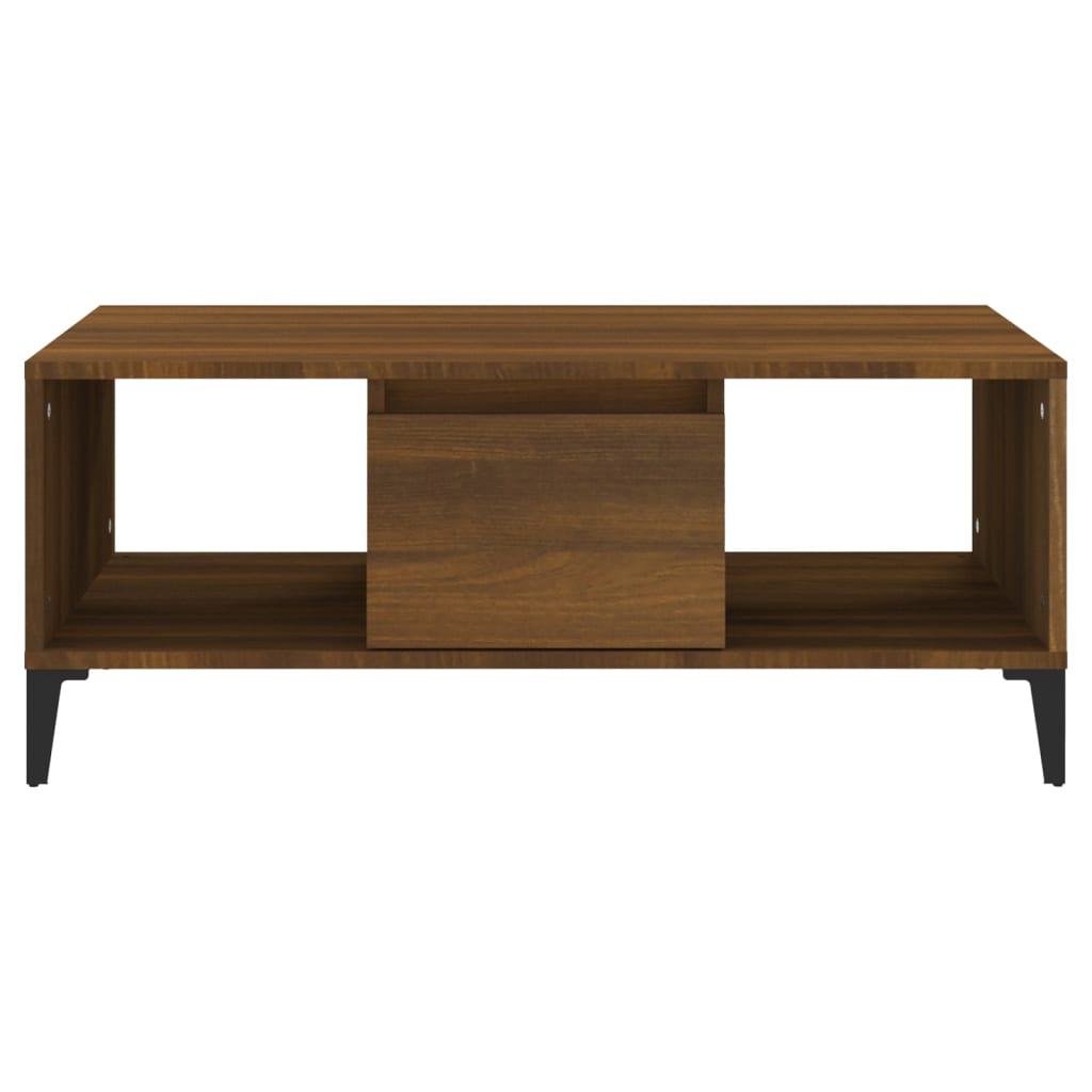vidaXL Măsuță de cafea, stejar maro, 90x50x36,5 cm, lemn prelucrat vidaXL Măsuță de cafea, stejar maro, 90x50x36,5 cm, lemn prelucrat