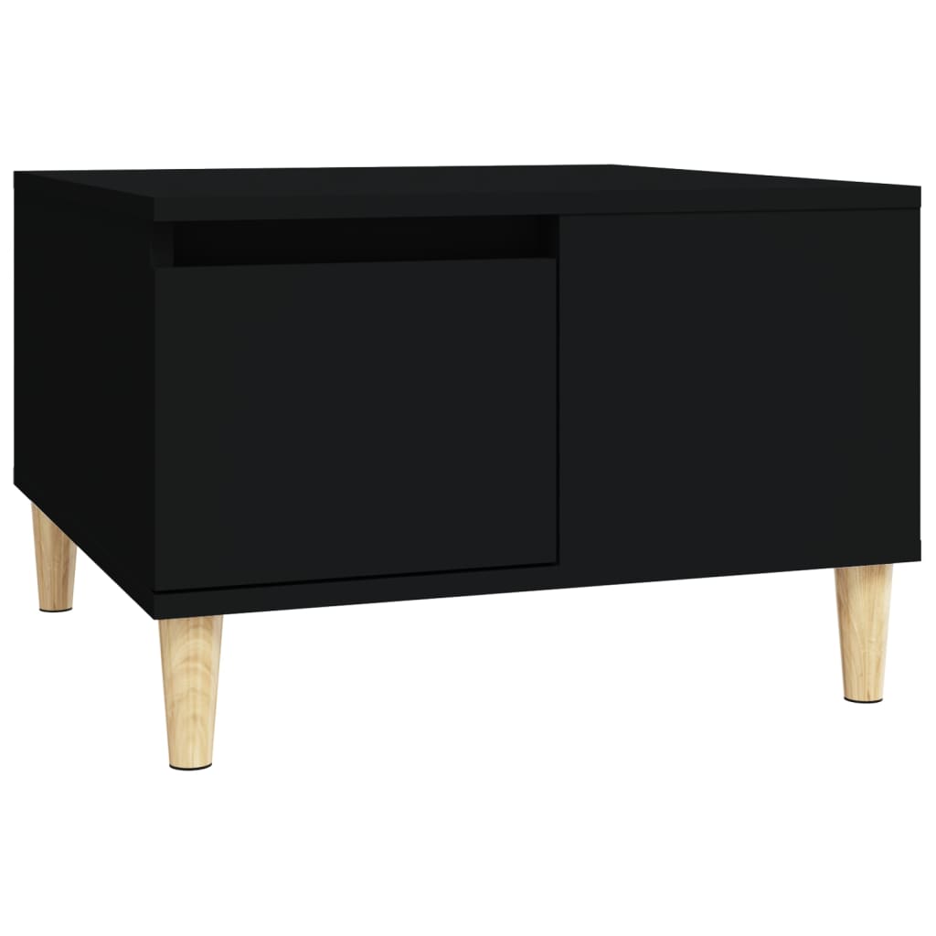 vidaXL Măsuță de cafea, negru, 55x55x36,5 cm, lemn prelucrat vidaXL Măsuță de cafea, negru, 55x55x36,5 cm, lemn prelucrat