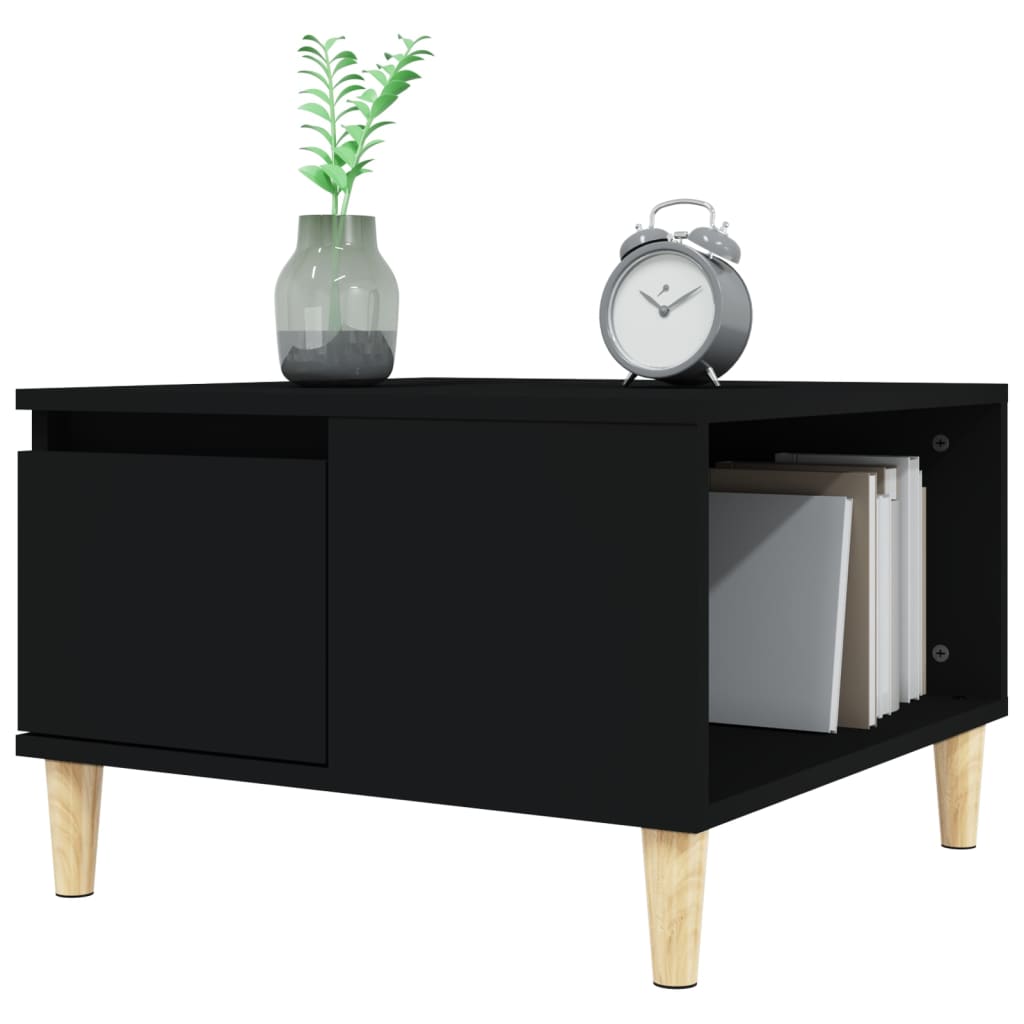 vidaXL Măsuță de cafea, negru, 55x55x36,5 cm, lemn prelucrat vidaXL Măsuță de cafea, negru, 55x55x36,5 cm, lemn prelucrat
