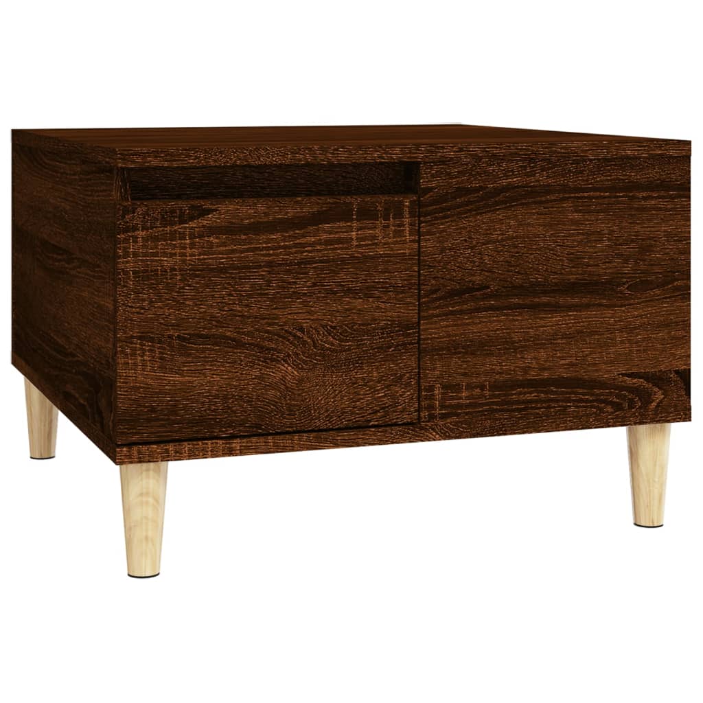 vidaXL Măsuță de cafea, stejar maro, 55x55x36,5 cm, lemn prelucrat vidaXL Măsuță de cafea, stejar maro, 55x55x36,5 cm, lemn prelucrat