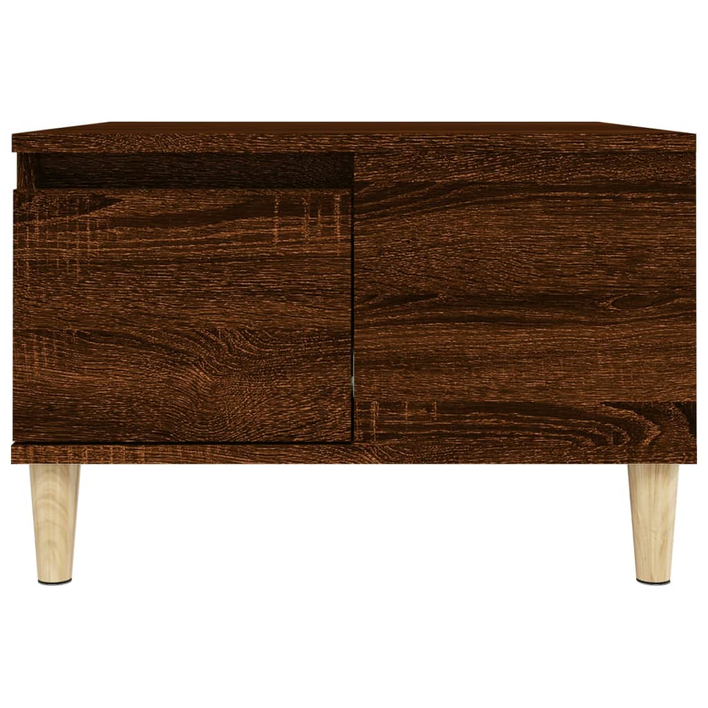 vidaXL Măsuță de cafea, stejar maro, 55x55x36,5 cm, lemn prelucrat vidaXL Măsuță de cafea, stejar maro, 55x55x36,5 cm, lemn prelucrat