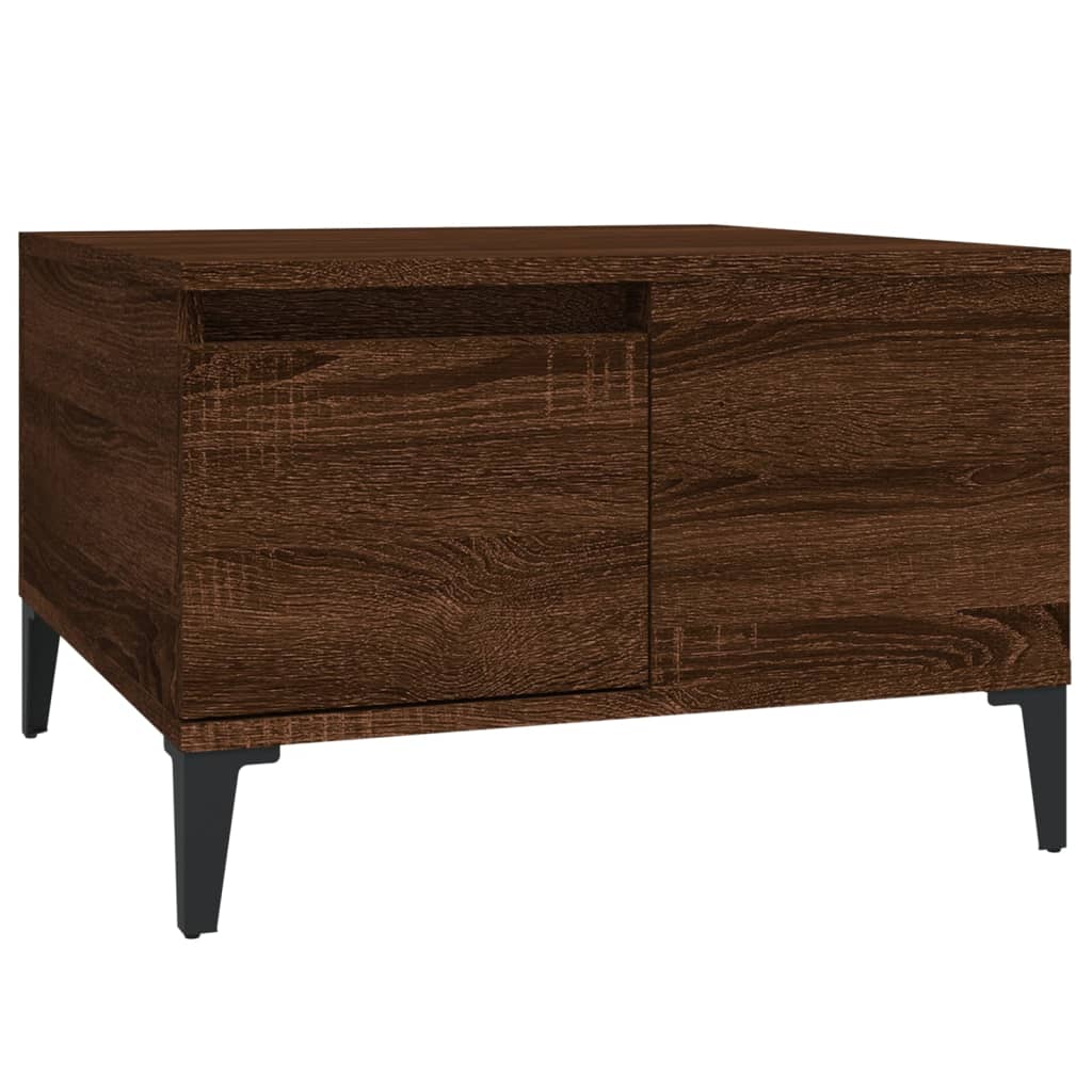 vidaXL Măsuță de cafea, stejar maro, 55x55x36,5 cm, lemn prelucrat vidaXL Măsuță de cafea, stejar maro, 55x55x36,5 cm, lemn prelucrat