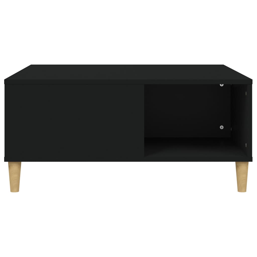 vidaXL Măsuță de cafea, negru, 80x80x36,5 cm, lemn prelucrat vidaXL Măsuță de cafea, negru, 80x80x36,5 cm, lemn prelucrat