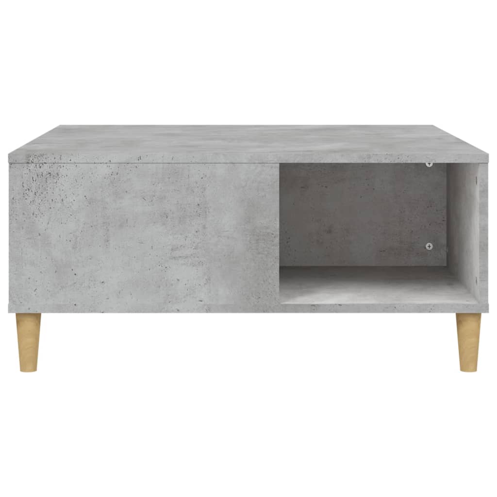 vidaXL Măsuță de cafea, gri beton, 80x80x36,5 cm, lemn prelucrat