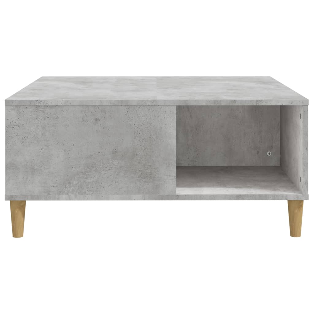 vidaXL Măsuță de cafea, gri beton, 80x80x36,5 cm, lemn prelucrat