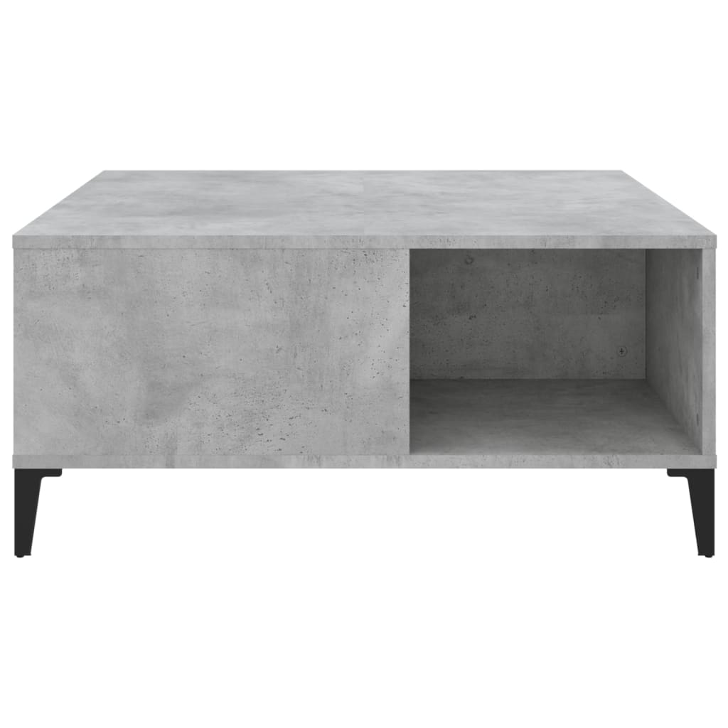 vidaXL Măsuță de cafea, gri beton, 80x80x36,5 cm, lemn prelucrat vidaXL Măsuță de cafea, gri beton, 80x80x36,5 cm, lemn prelucrat