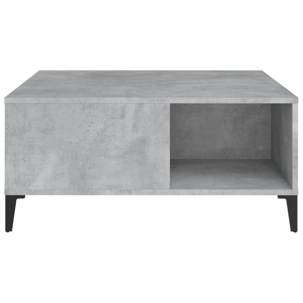 vidaXL Măsuță de cafea, gri beton, 80x80x36,5 cm, lemn prelucrat vidaXL Măsuță de cafea, gri beton, 80x80x36,5 cm, lemn prelucrat