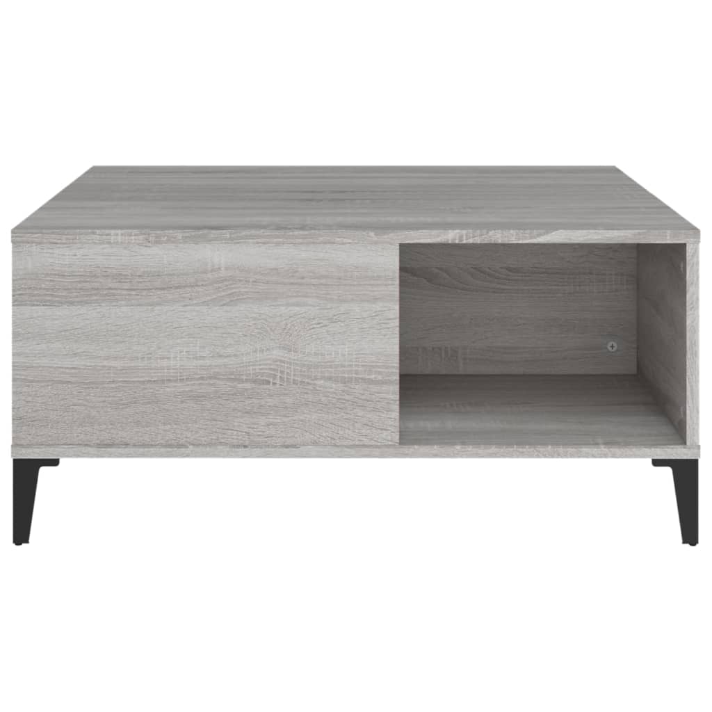 vidaXL Măsuță de cafea, gri sonoma, 80x80x36,5 cm, lemn prelucrat vidaXL Măsuță de cafea, gri sonoma, 80x80x36,5 cm, lemn prelucrat