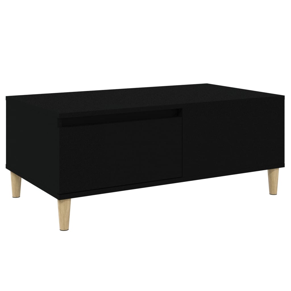 vidaXL Măsuță de cafea, negru, 90x50x36,5 cm, lemn compozit vidaXL Măsuță de cafea, negru, 90x50x36,5 cm, lemn compozit