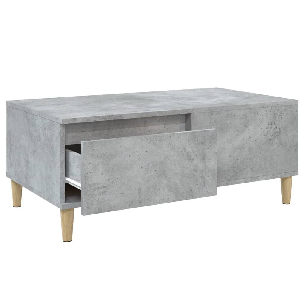 vidaXL Măsuță de cafea, gri beton, 90x50x36,5 cm, lemn compozit vidaXL Măsuță de cafea, gri beton, 90x50x36,5 cm, lemn compozit