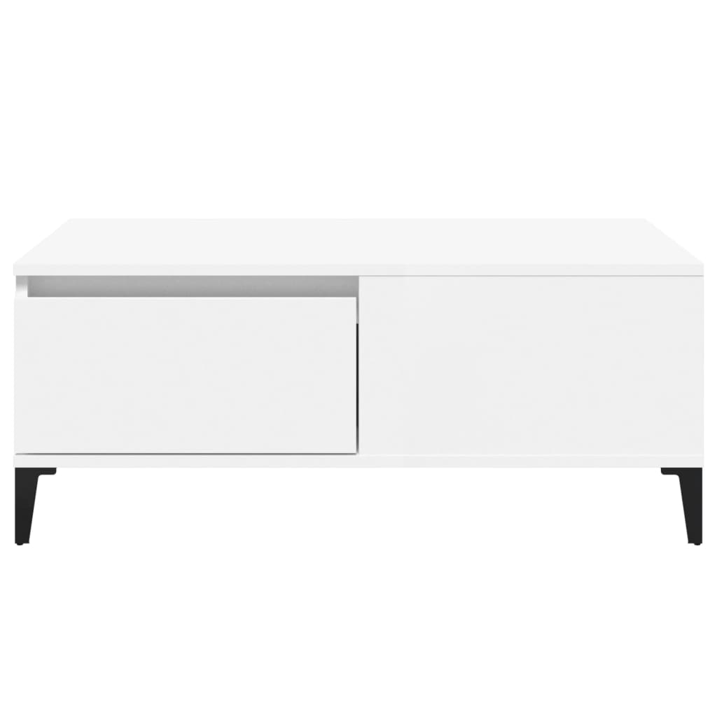 vidaXL Măsuță de cafea, alb, 90x50x36,5 cm, lemn prelucrat vidaXL Măsuță de cafea, alb, 90x50x36,5 cm, lemn prelucrat
