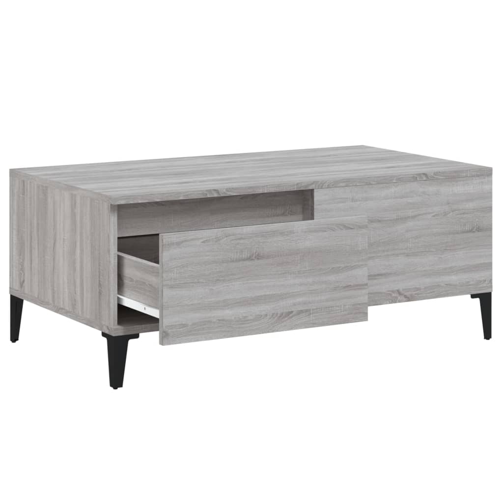 vidaXL Măsuță de cafea, gri sonoma, 90x50x36,5 cm, lemn prelucrat vidaXL Măsuță de cafea, gri sonoma, 90x50x36,5 cm, lemn prelucrat