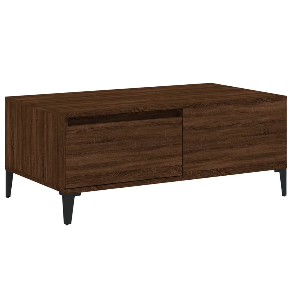 vidaXL Măsuță de cafea, stejar maro, 90x50x36,5 cm, lemn prelucrat vidaXL Măsuță de cafea, stejar maro, 90x50x36,5 cm, lemn prelucrat