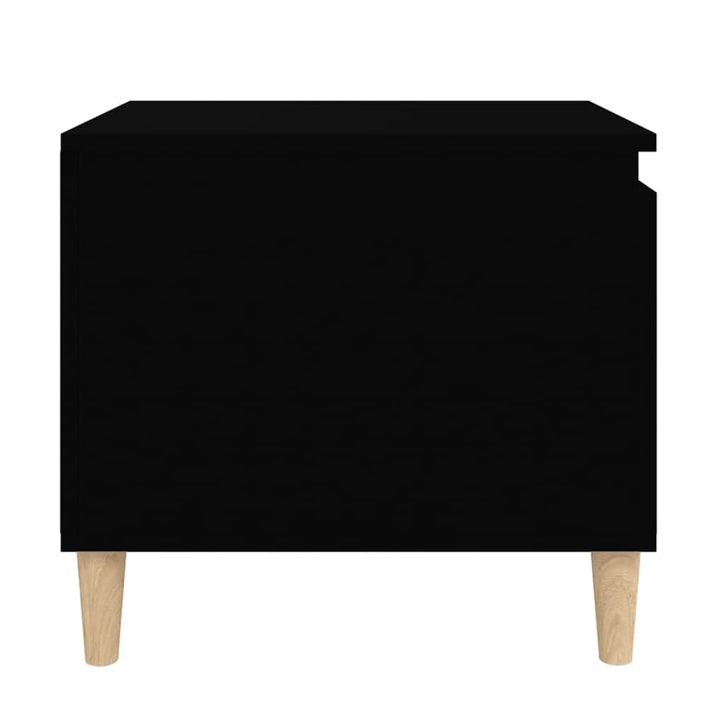 vidaXL Măsuță de cafea, negru, 100x50x45 cm, lemn prelucrat vidaXL Măsuță de cafea, negru, 100x50x45 cm, lemn prelucrat
