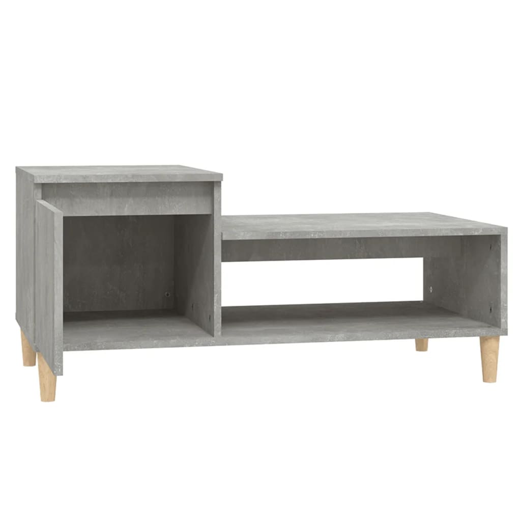 vidaXL Măsuță de cafea, gri beton, 100x50x45 cm, lemn prelucrat vidaXL Măsuță de cafea, gri beton, 100x50x45 cm, lemn prelucrat