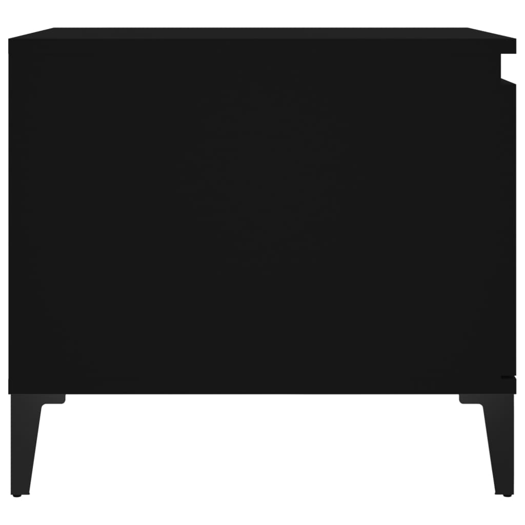 vidaXL Măsuță de cafea, negru, 100x50x45 cm, lemn prelucrat vidaXL Măsuță de cafea, negru, 100x50x45 cm, lemn prelucrat
