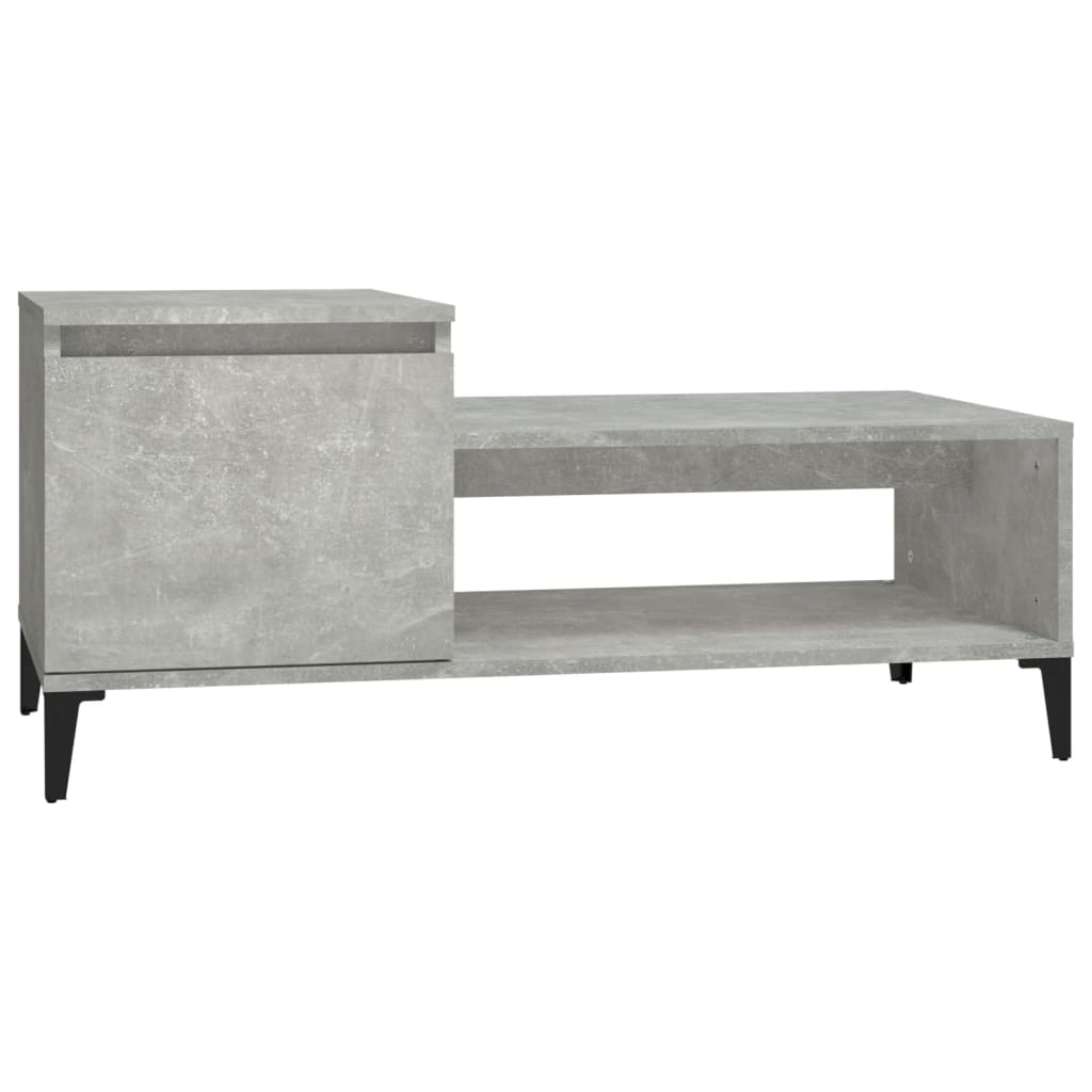 vidaXL Măsuță de cafea, gri beton, 100x50x45 cm, lemn prelucrat vidaXL Măsuță de cafea, gri beton, 100x50x45 cm, lemn prelucrat