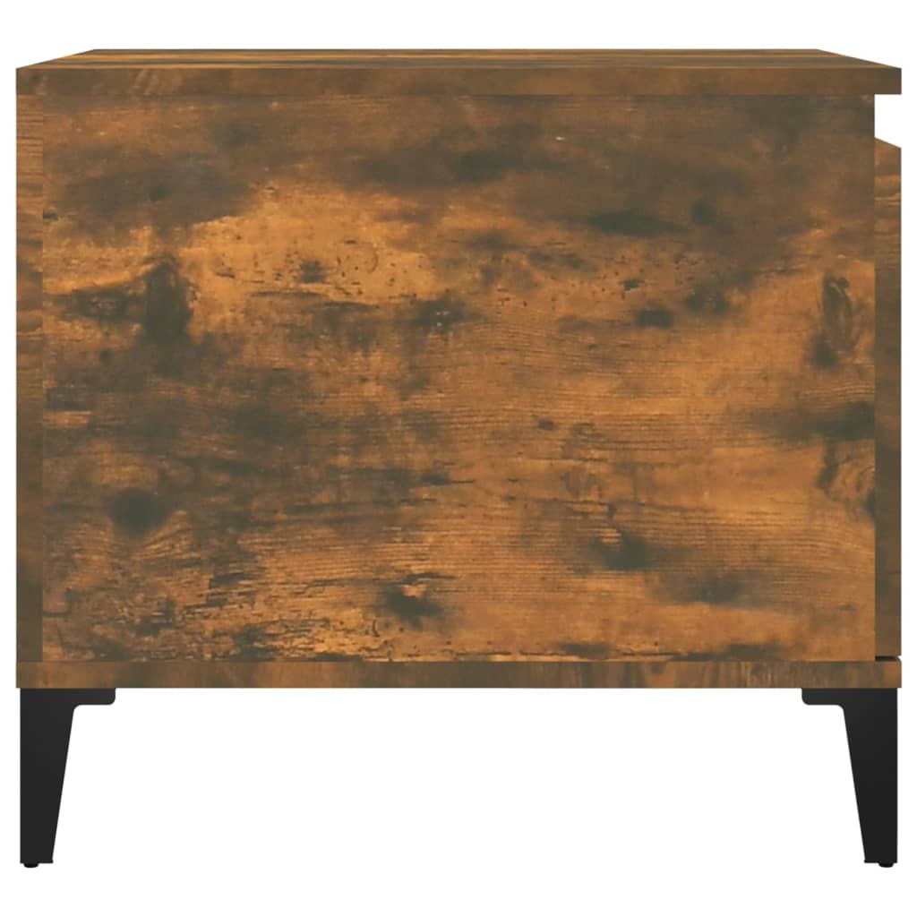 vidaXL Măsuță de cafea, stejar fumuriu, 100x50x45 cm, lemn prelucrat vidaXL Măsuță de cafea, stejar fumuriu, 100x50x45 cm, lemn prelucrat