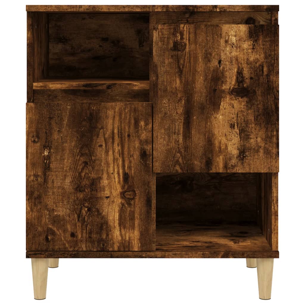 vidaXL Servantă, stejar fumuriu, 60x30x75 cm, lemn compozit