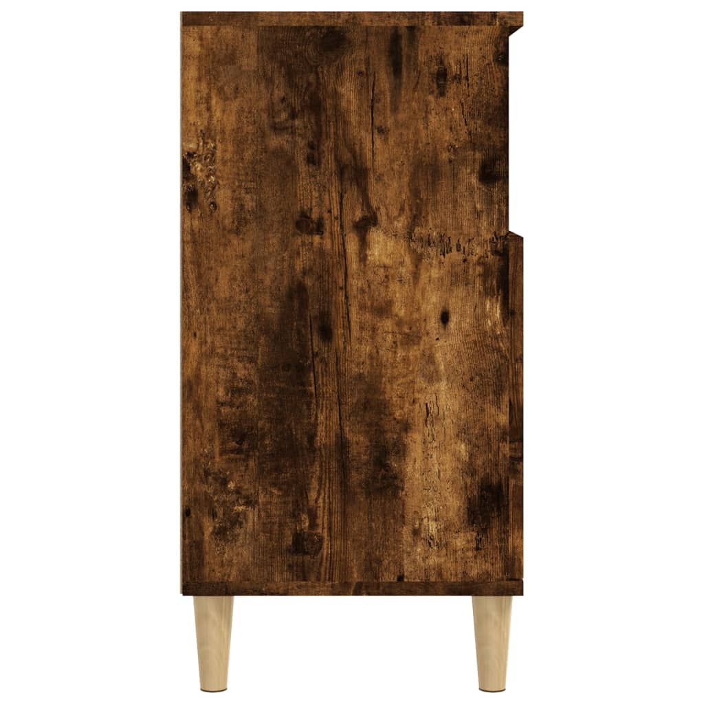 vidaXL Servantă, stejar fumuriu, 60x30x75 cm, lemn compozit