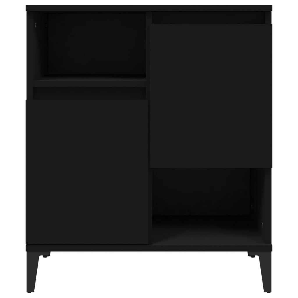 vidaXL Dulap, negru, 60x35x70 cm, lemn prelucrat