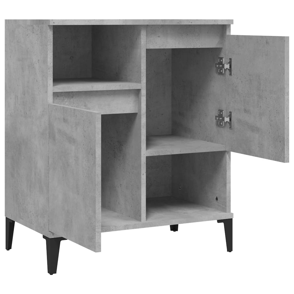 vidaXL Dulap, gri beton, 60x35x70 cm, lemn prelucrat vidaXL Dulap, gri beton, 60x35x70 cm, lemn prelucrat