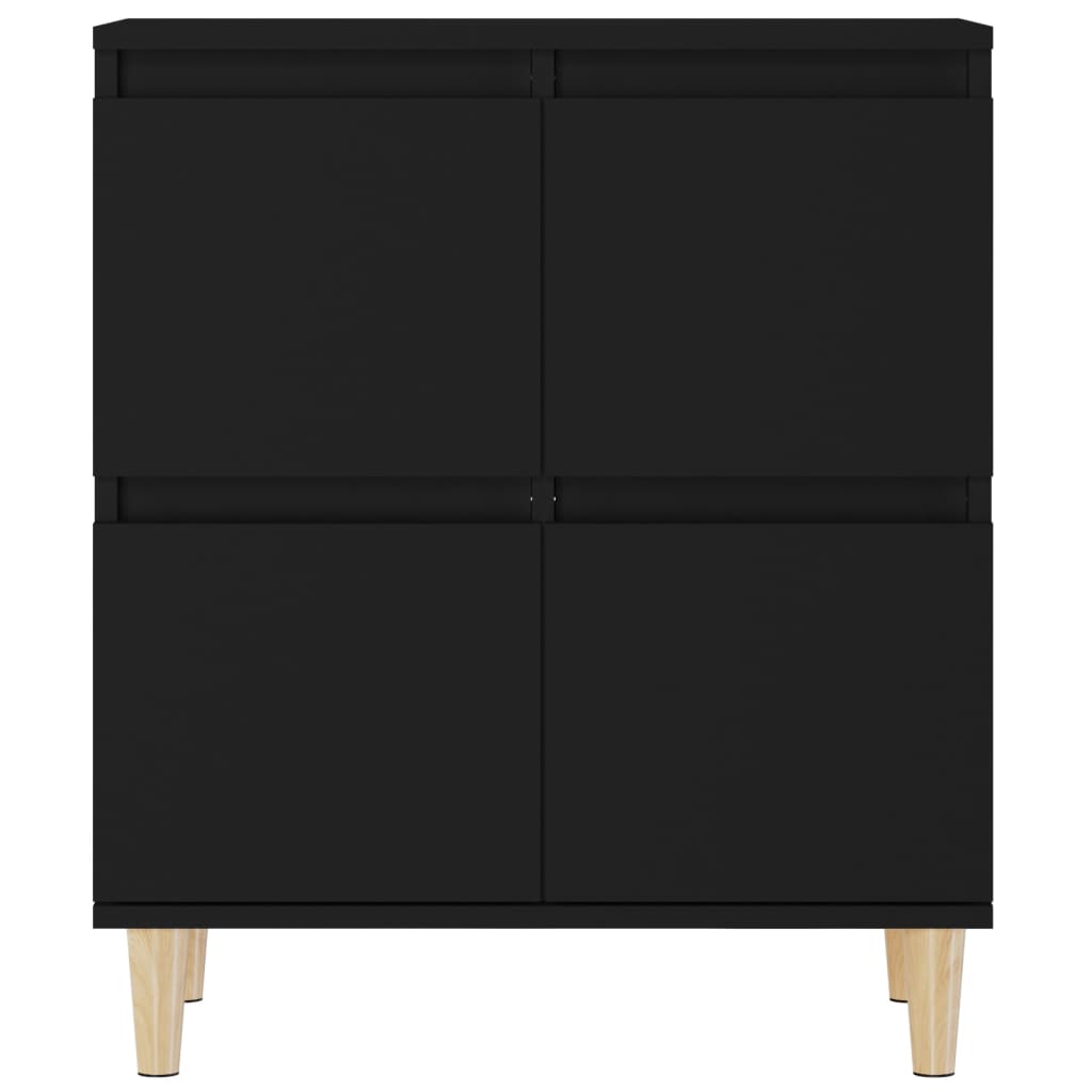 vidaXL Servantă, negru, 60x35x70 cm, lemn prelucrat