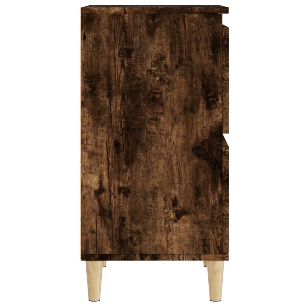 vidaXL Servantă, stejar fumuriu, 60x30x75 cm, lemn compozit