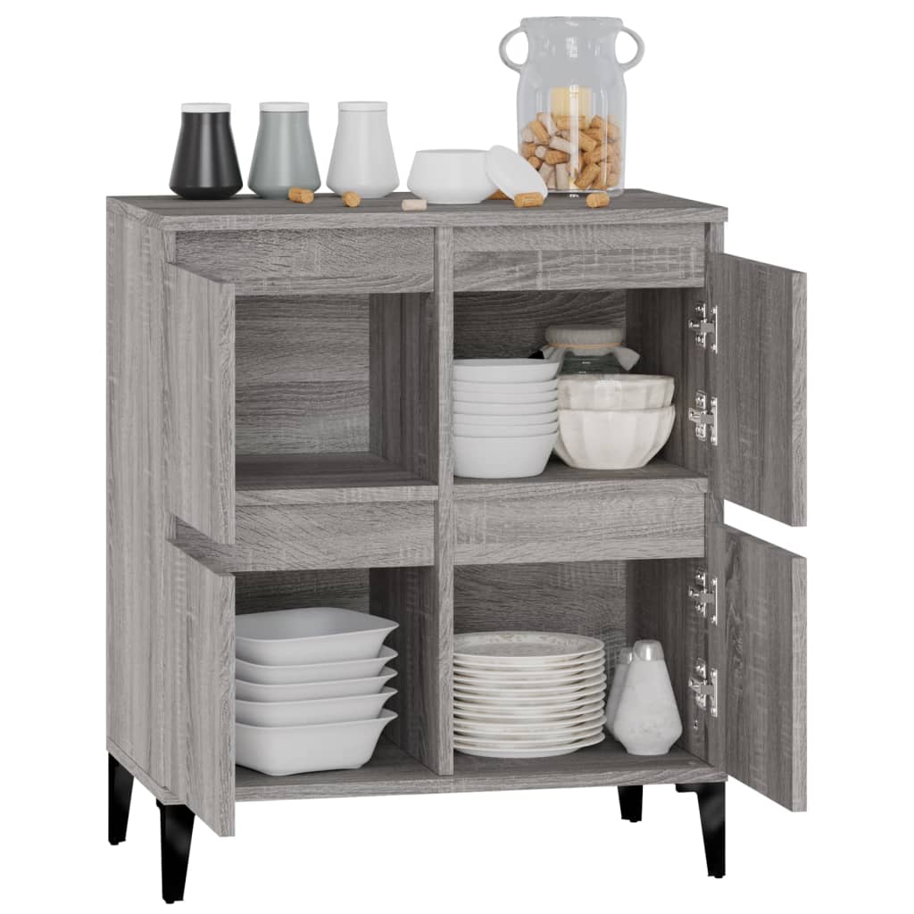 vidaXL Servantă, sonoma gri, 60x35x70 cm, lemn prelucrat
