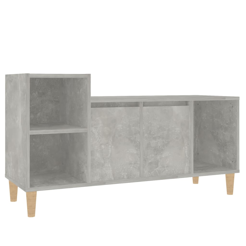vidaXL Comodă TV, gri beton, 100x35x55 cm, lemn prelucrat vidaXL Comodă TV, gri beton, 100x35x55 cm, lemn prelucrat