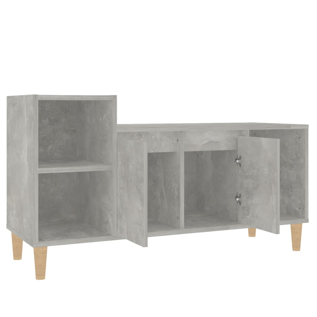vidaXL Comodă TV, gri beton, 100x35x55 cm, lemn prelucrat vidaXL Comodă TV, gri beton, 100x35x55 cm, lemn prelucrat