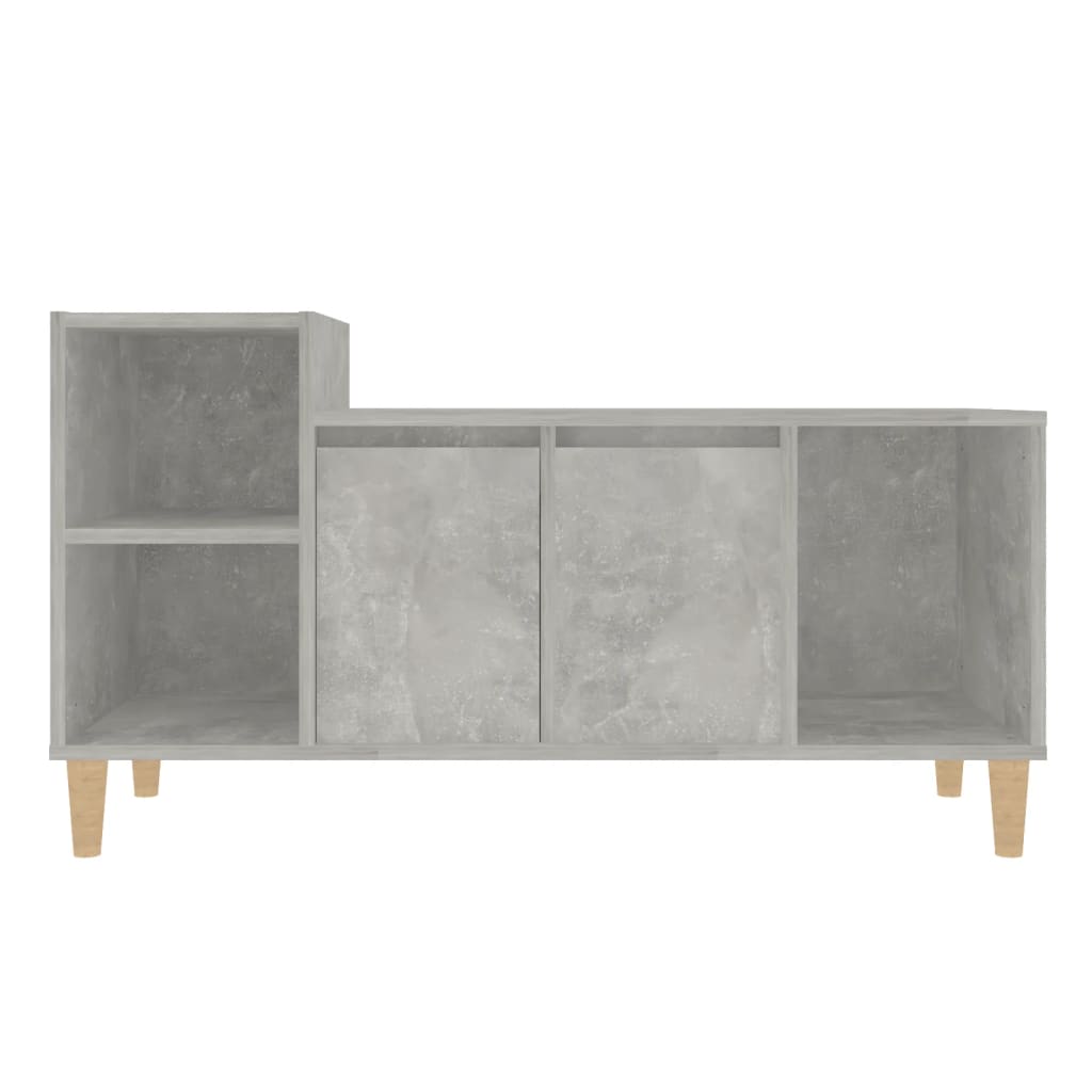 vidaXL Comodă TV, gri beton, 100x35x55 cm, lemn prelucrat vidaXL Comodă TV, gri beton, 100x35x55 cm, lemn prelucrat