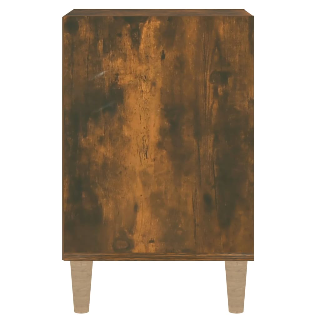 vidaXL Comodă TV, stejar fumuriu, 100x35x55 cm, lemn prelucrat vidaXL Comodă TV, stejar fumuriu, 100x35x55 cm, lemn prelucrat