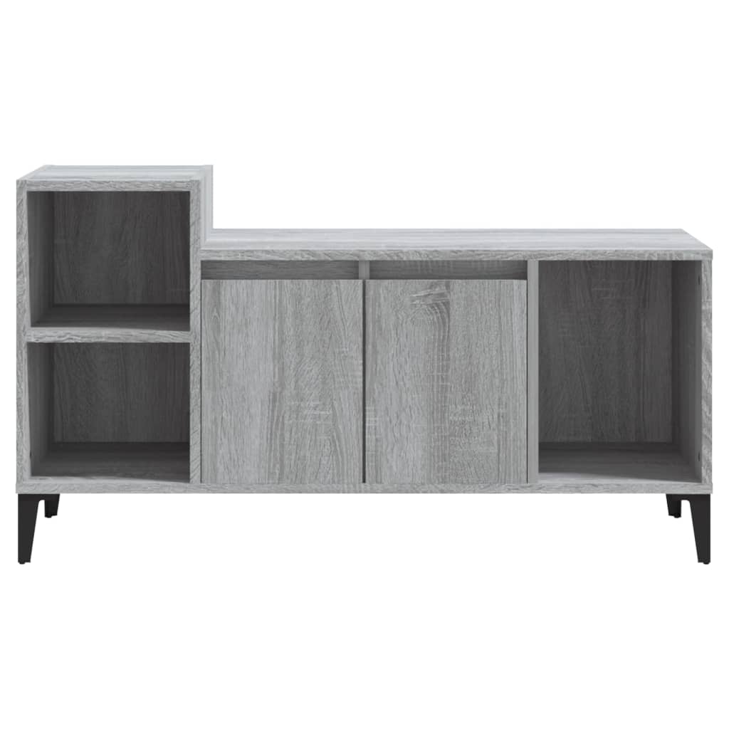vidaXL Comodă TV, gri sonoma, 100x35x55 cm, lemn prelucrat vidaXL Comodă TV, gri sonoma, 100x35x55 cm, lemn prelucrat